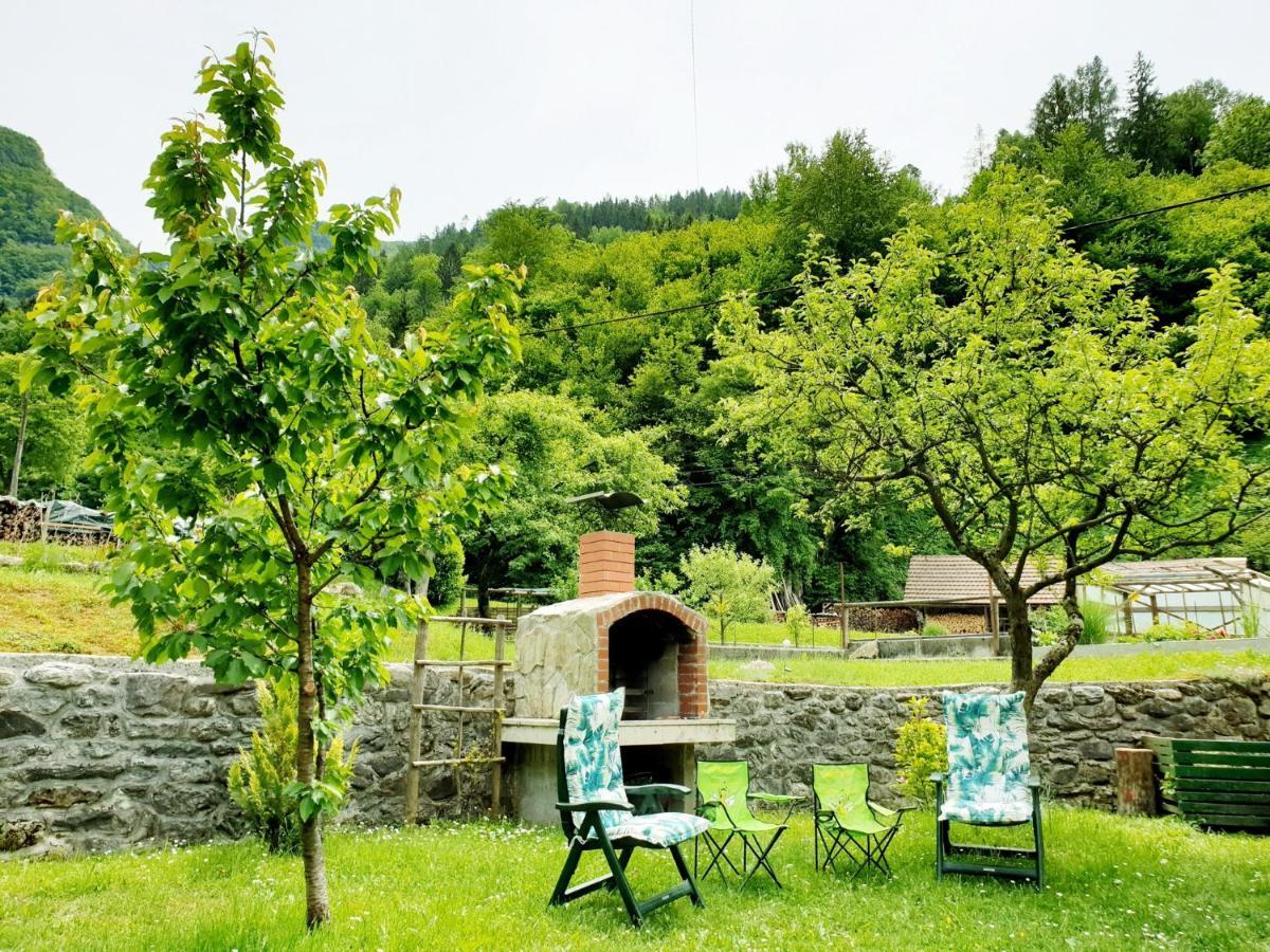 Apartment And Garden House Among The Mountains Podbrdo Kültér fotó