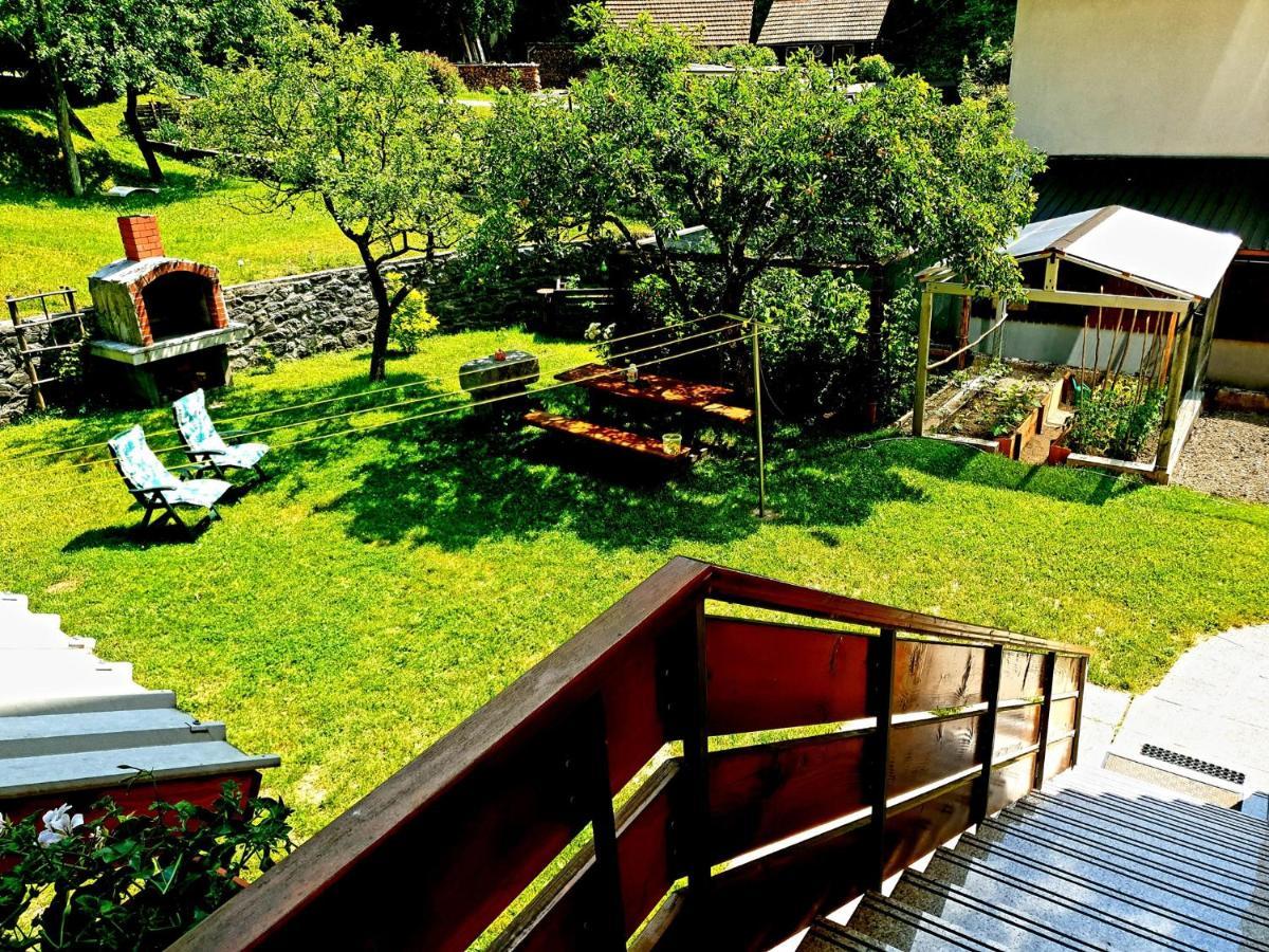 Apartment And Garden House Among The Mountains Podbrdo Kültér fotó