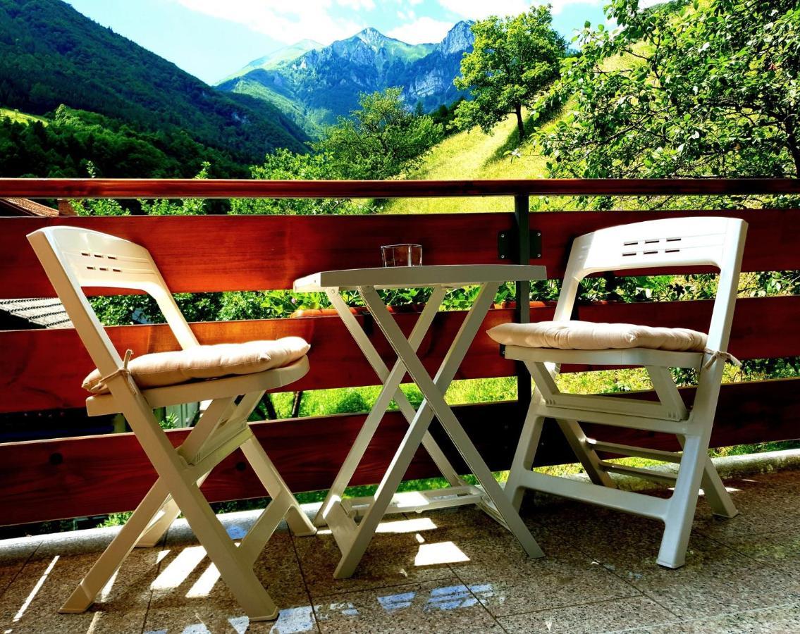 Apartment And Garden House Among The Mountains Podbrdo Kültér fotó
